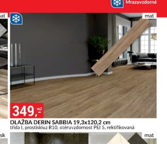 DLAŽBA DERIN SABBIA 19,3x120,2 cm