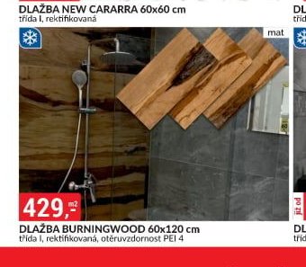 DLAŽBA BURNINGWOOD 60x120 cm
