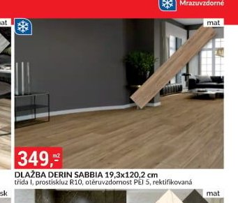 DLAŽBA DERIN SABBIA 19,3x120,2 cm