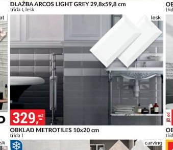 OBKLAD METROTILES 10x20 cm