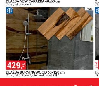 DLAŽBA BURNINGWOOD 60x120 cm