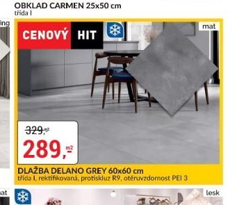 DLAŽBA DELANO GREY 60x60 cm