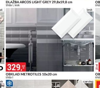 OBKLAD METROTILES 10x20 cm