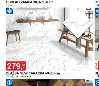DLAŽBA NEW CARARRA 60x60 cm