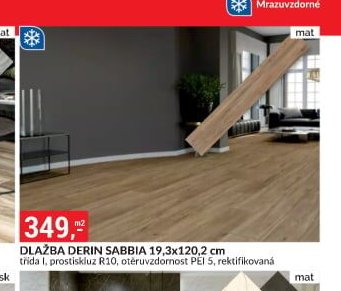 DLAŽBA DERIN SABBIA 19,3x120,2 cm