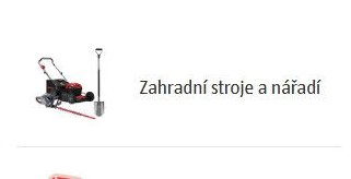 Zahradní stroje a nářadí