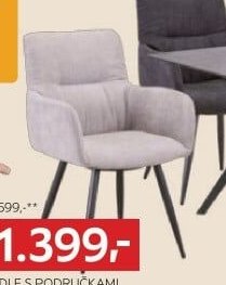 Židle s područkami (světlá)