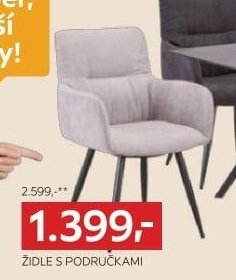 Židle s područkami (vlevo dole)