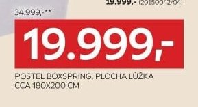 Postel boxspring