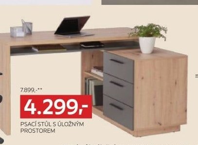 Psací stůl s úložným prostorem