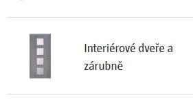 Interiérové dveře a zárubně
