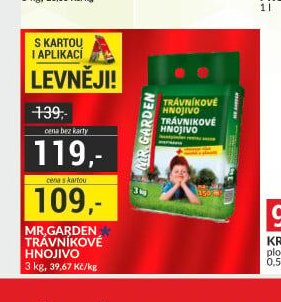 MR. GARDEN TRÁVNÍKOVÉ HNOJIVO