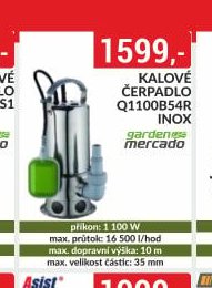 Kalové čerpadlo Q1100B54R INOX