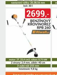 Benzínový křovinořez RPB 260