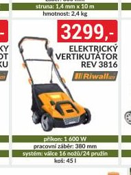 Elektrický vertikutátor REV 3816