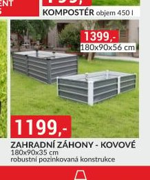 Zahradní záhony - kovové
