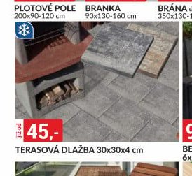 TERASOVÁ DLAŽBA 30x30x4 cm