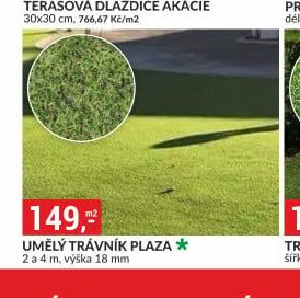 UMĚLÝ TRÁVNÍK PLAZA