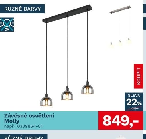 Závěsné osvětlení Molly