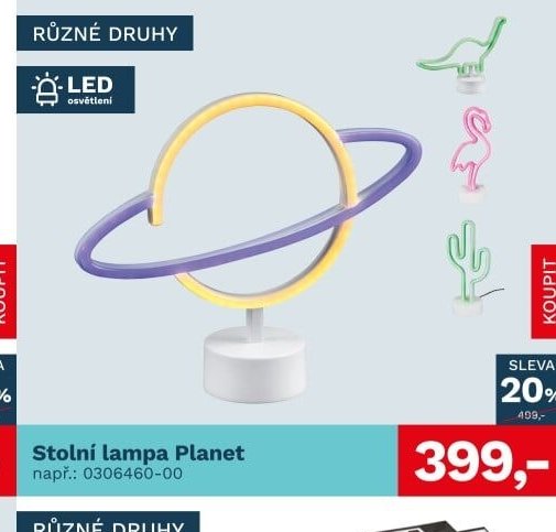 Stolní lampa Planet