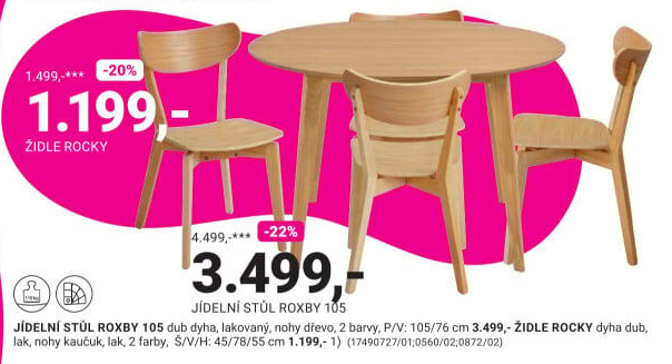 JÍDELNÍ STŮL ROXBY 105