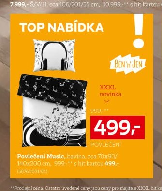 Povlečení Music