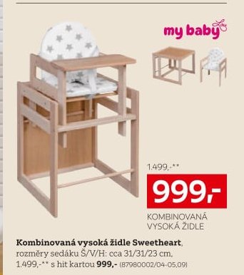 Kombinovaná vysoká židle