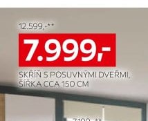 Skříň s posuvnými dveřmi