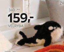 Plyšová figurka velryba Ewald