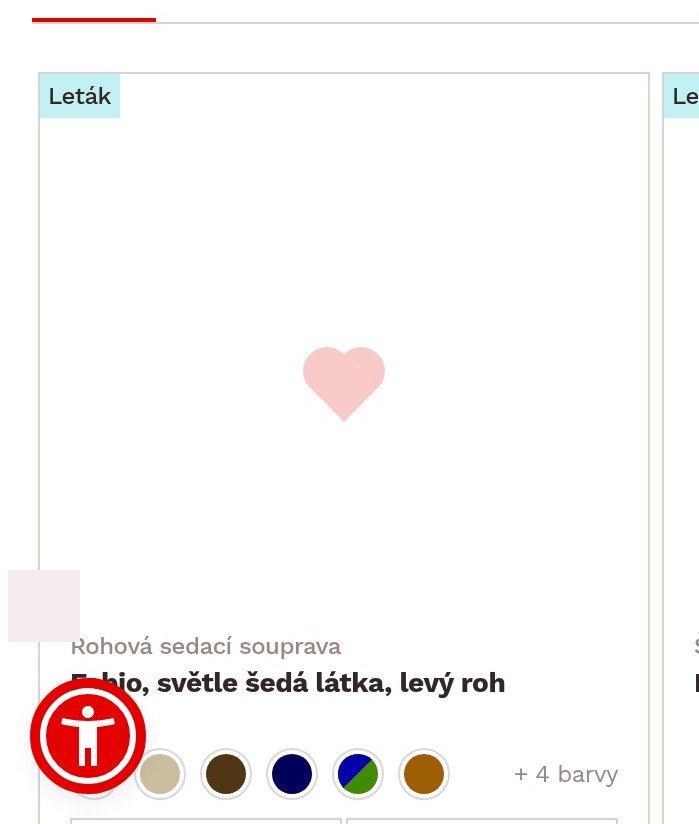 Rohová sedací souprava Fabio, světle šedá látka, levý roh