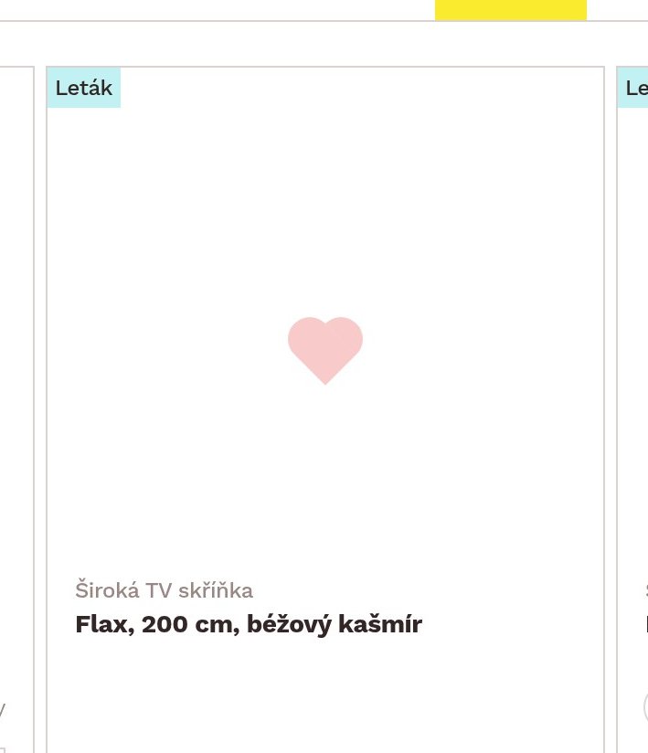 Široká TV skříňka Flax, 200 cm, béžový kašmír