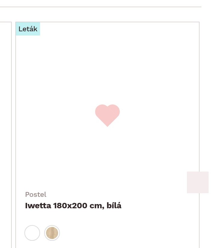 Postel Iwetta 180x200 cm, bílá