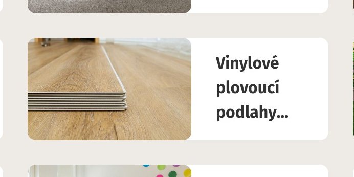 Vinylové plovoucí podlahy...