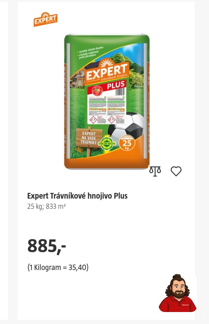 Expert Trávníkové hnojivo Plus