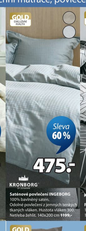 Saténové povlečení INGEBORG