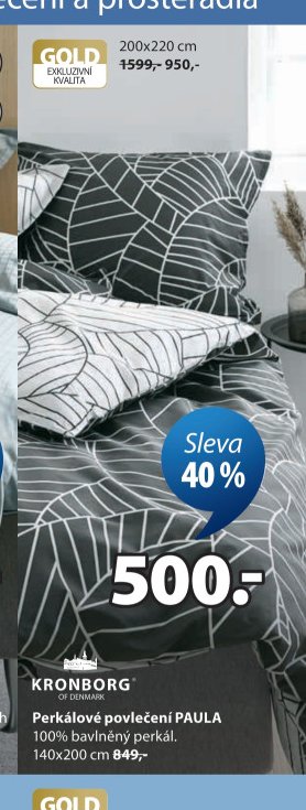 Perkálové povlečení PAULA