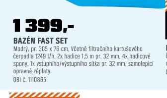 BAZÉN FAST SET