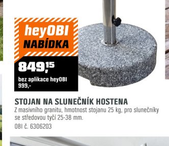 STOJAN NA SLUNEČNÍK HOSTENA