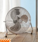 PODLAHOVÝ VENTILÁTOR, CHROM, PR. 45 CM
