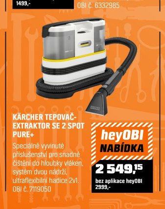 KÄRCHER TEPOVAČ-EXTRAKTOR SE 2 SPOT PURE+