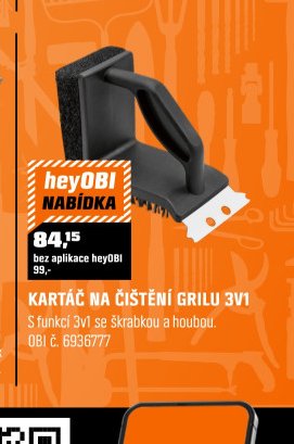 KARTÁČ NA ČIŠTĚNÍ GRILU 3V1