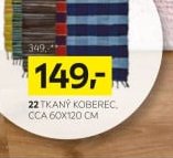 Tkaný koberec, cca 60x120 cm