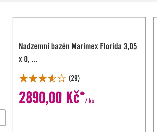 Nadzemní bazén Marimex Florida 3,05 x 0,91 m