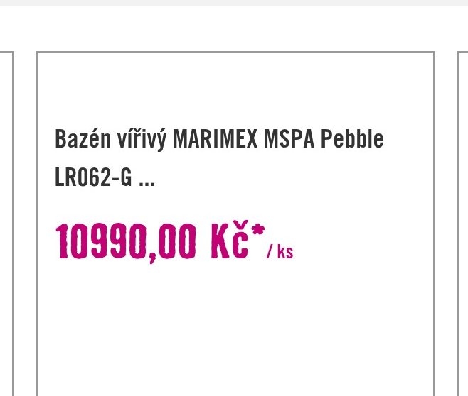 Bazén vířivý MARIMEX MSPA Pebble LR062-G