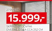 Skříň s otočnými dveřmi