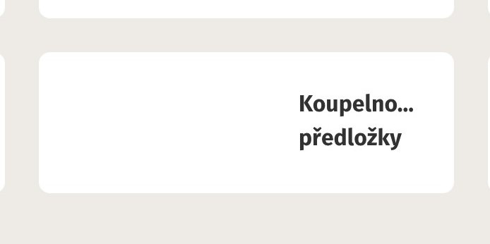 Koupelno... předložky
