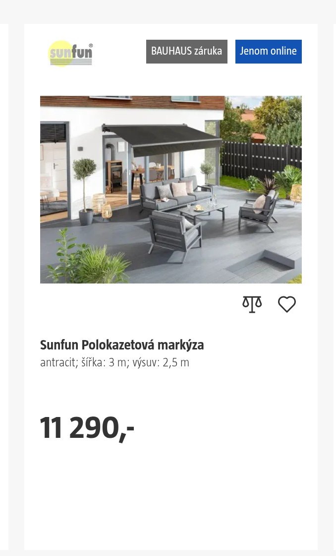 Sunfun Polokazetová markýza