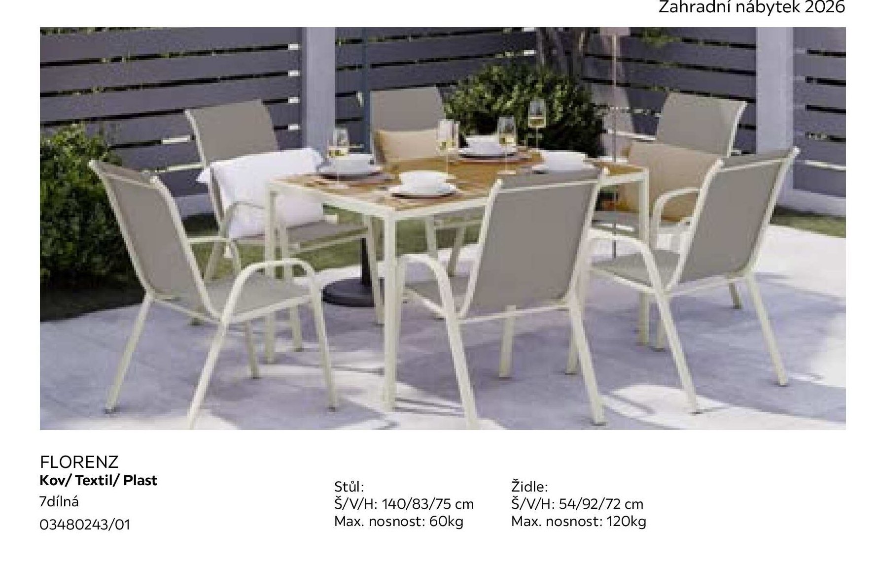 FLORENZ Kov/ Textil/ Plast 7dílná 03480243/01