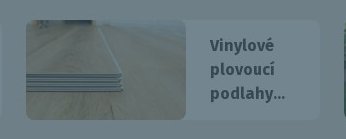 Vinylové plovoucí podlahy