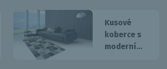 Kusové koberce s moderní